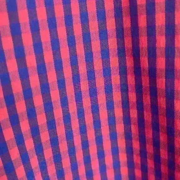 Boys Vineyard Vines Red & Blue Gingham Button Down Sz XL Performance - Picture 3 of 3